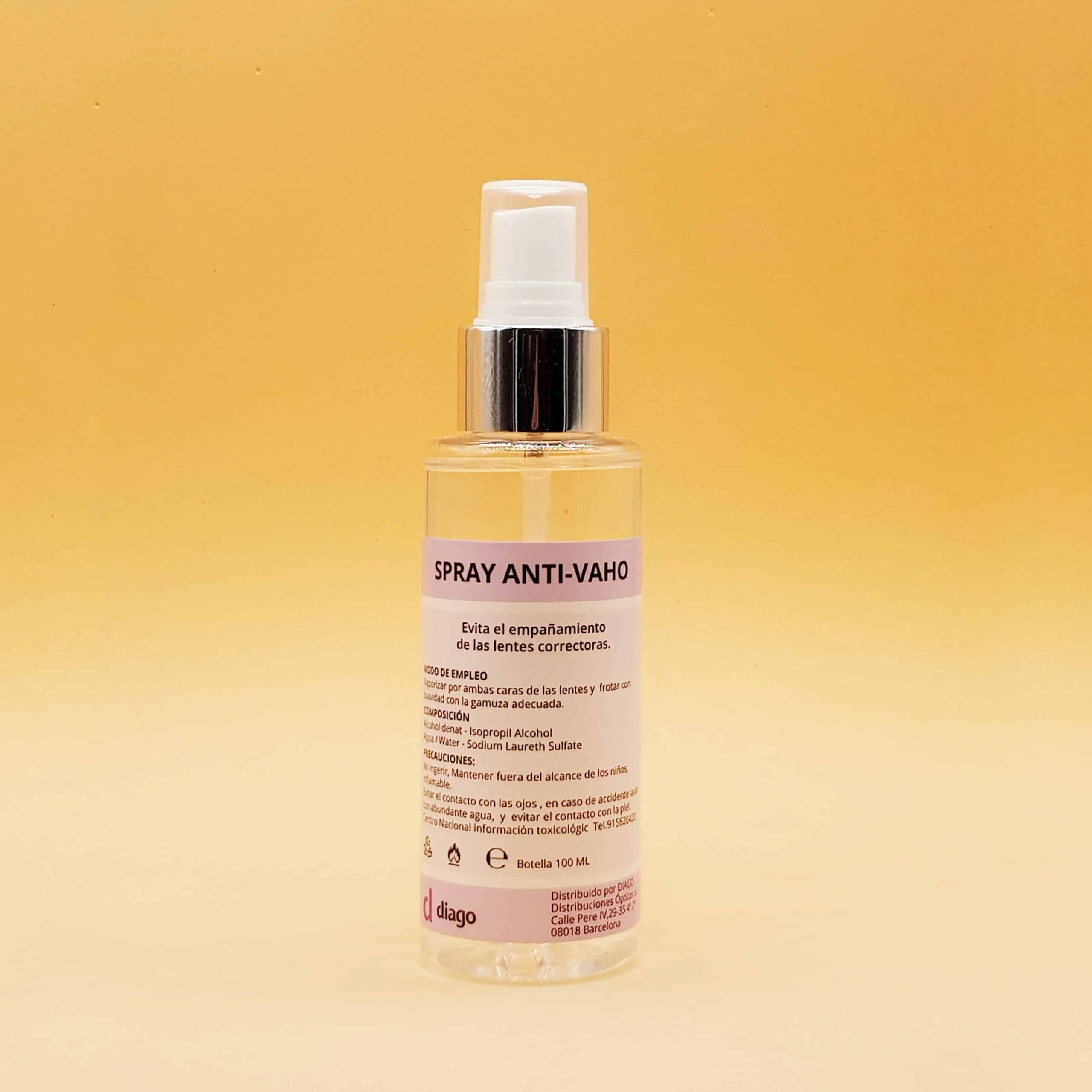 Spray antivaho para lentes de gafas